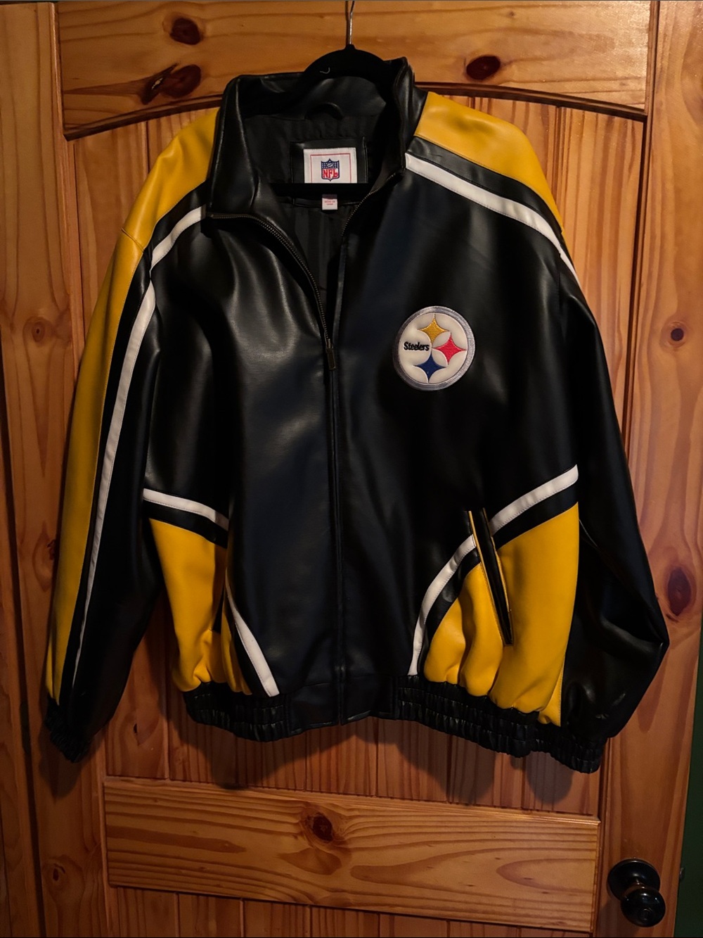 NFL Pittsburgh Steelers Black & Yellow Bomber Jacket